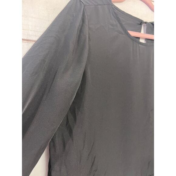 Size Large A/X Armani Exchange Top Long Sleeves Black - Picture 2 of 4